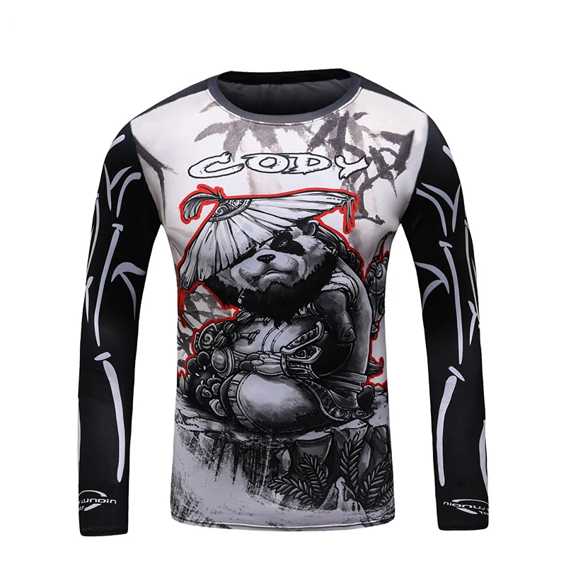 Rashguard Jiu jitsu MMA Kid\'s T-shirt +Pant Sets Mma Kid Rash Guard Children Tracksuits Muay Thai Shorts Kickboxing Gym Suits 09
