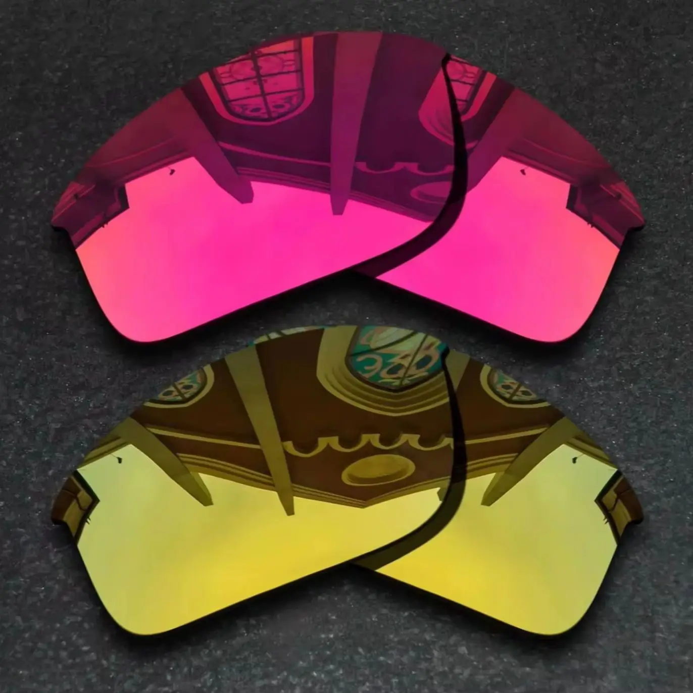 

Yellow Golden&Violet Red Polarized Replacement Lenses for Oakley Bottlecap