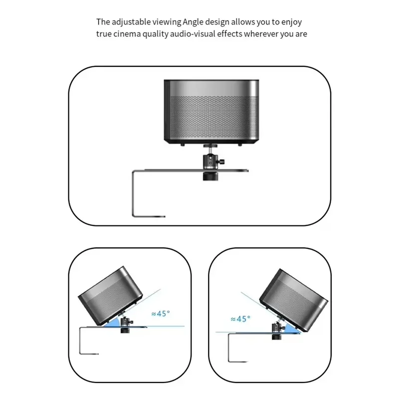 Universal Telescopic Metal Projector Wall Mount Bracket Adjustable Ceiling Stand Holder for Home Theater Office Load 5kg