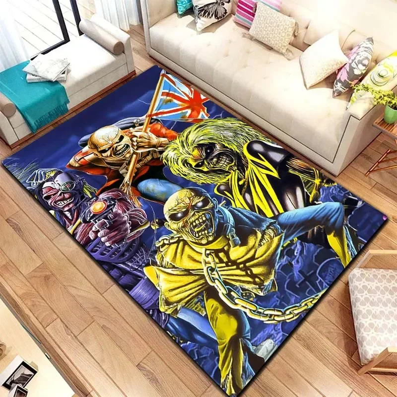 Fashion Trend Band IR-IRON-MAIDEN-N Carpet Yoga Mat Music Living Room Bedroom Decoration Bathroom Entrance Non slip Carpet Gift