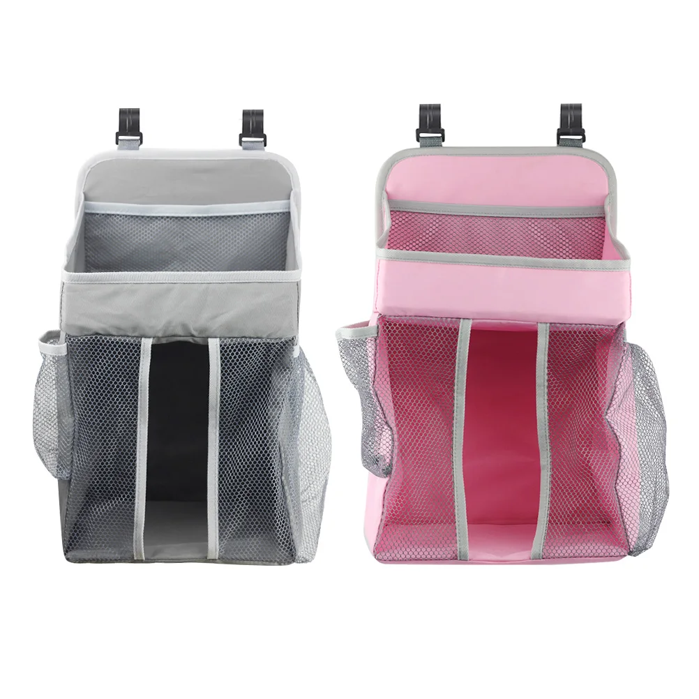 

Baby Bed Storage Organizer Crib Hanging Bag Nursery Toy Diaper Clothes Bag Creative Storage Solution For Cribs Strollers Bedside