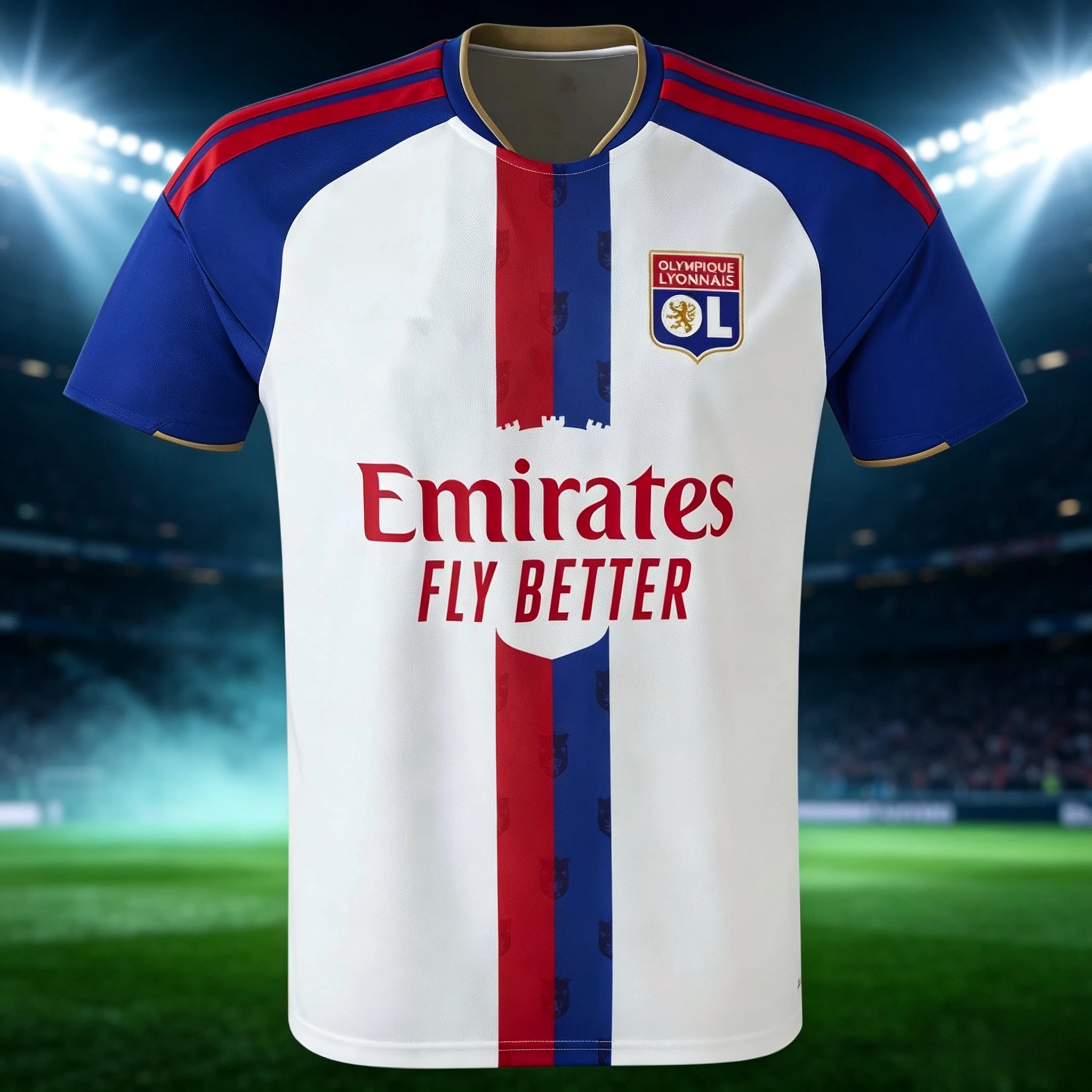Olympique Lyon 2026-2027 Local Shirt 3D Printed Football Jersey 2026 Summer Men Sport Shirt Breathable Quick-Drying Y2K Style