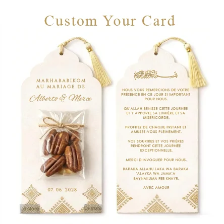 Carte-cadeau personnalisée Henna Day pour invités, impression de texte et nom personnalisé, invitation de mariage, décoration de table pour soirée, menu, étiquette suspendue
