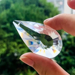 Faceted Prism Angel Tear Clear Water Droplets Crystal Pendant Aurora Shiny Sun Catcher Chandelier Hanging Ornament Jewelry Parts