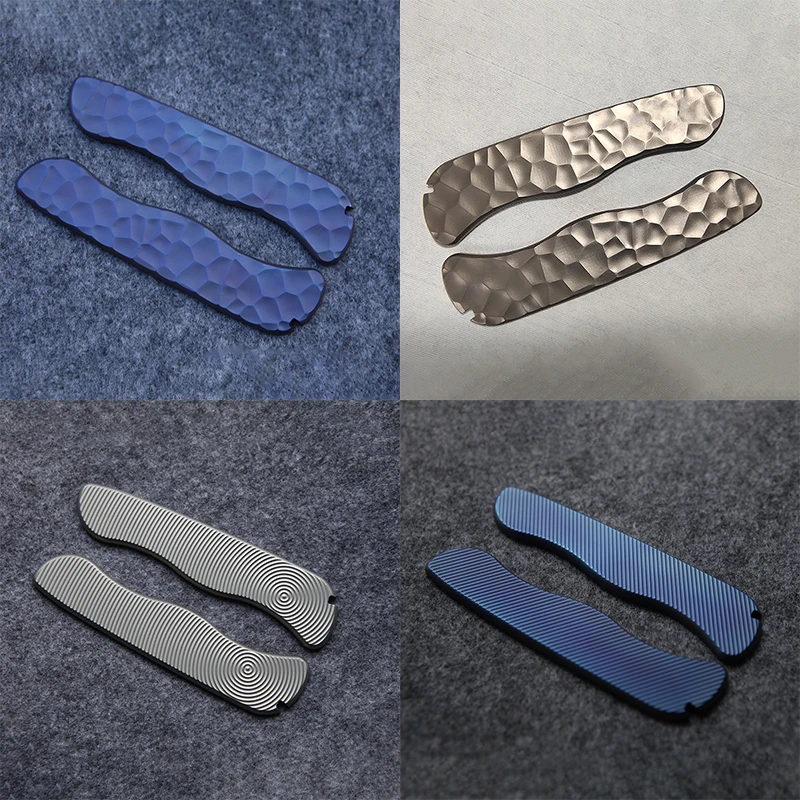 

Custom Hand Made Titanium Alloy Knife Handle Scales Replacement For 111MM Victorinox Sentinel Swiss Army Knives Grip DIY Making