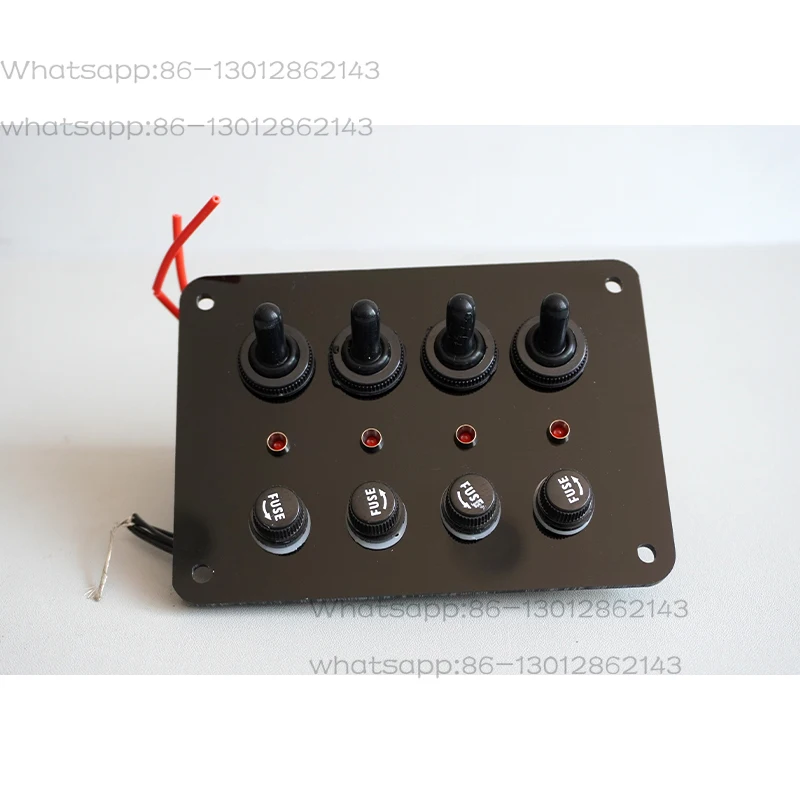 Speedboat Accessories Marine Auto Supplies RV Acrylic Waterproof Switch Panel Yacht Ship Modification