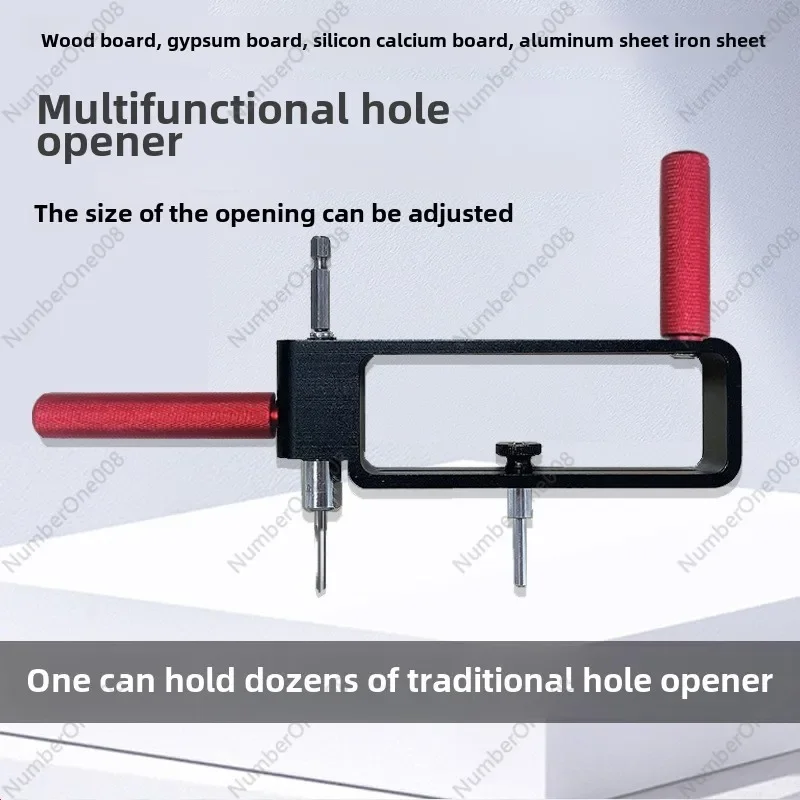 Multifunctional hole opener aluminum gusset adjustable gypsum board calcium silica board