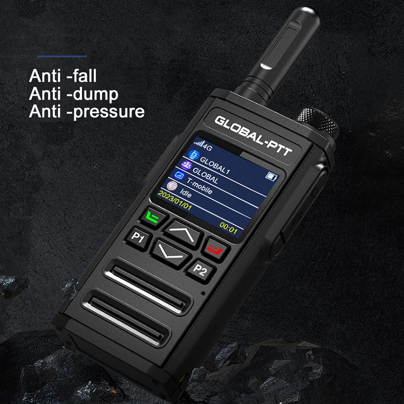 Global-ptt-Radio bidirectionnelle POC, longue portée, communication policière professionnelle, portable, AmPueblham, pratique, Talperforé Walperforated, Permanence 4G, G7