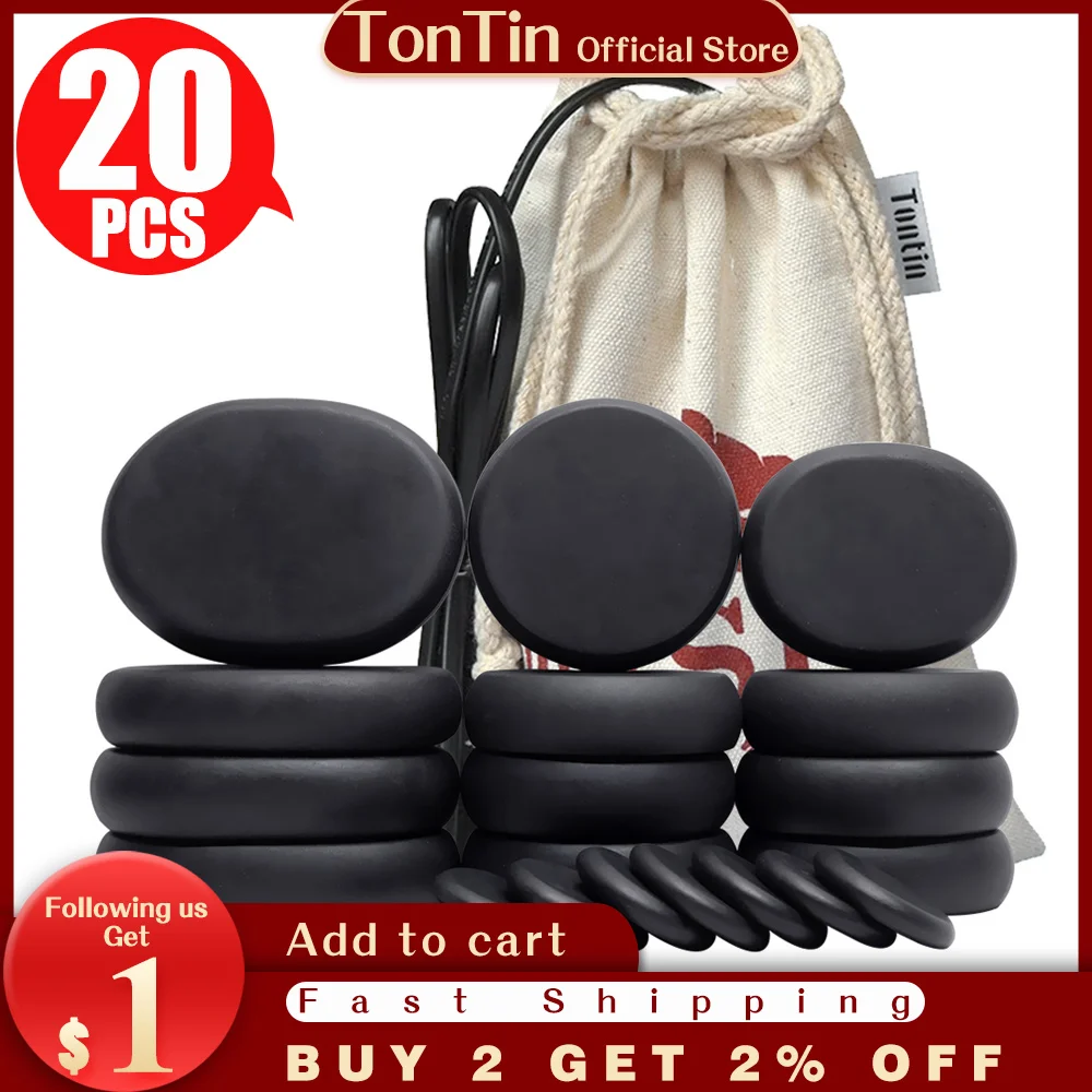 

Tontin Hot Stone Massage Set Heater Stress Spa Solan Gezondheidszorg Lava Basalt Ronde Massage Tool Stenen Ce Rosh