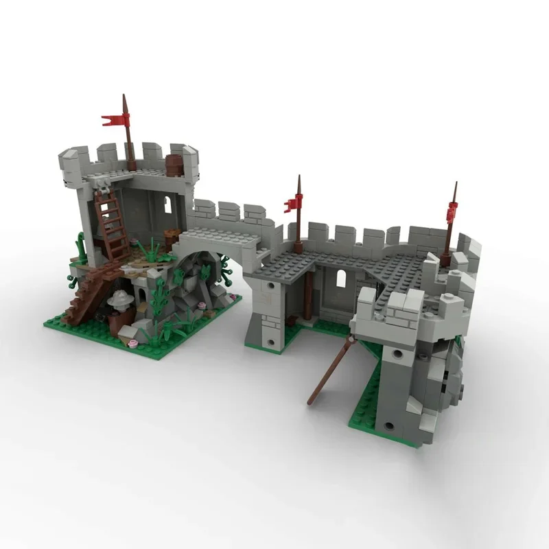 مجموعة مكعبات بناء MOC موديل قلعة العصور الوسطى 529 - هدية مثالية لألعاب التجميع الإبداعية ذات الطراز المعماري #4