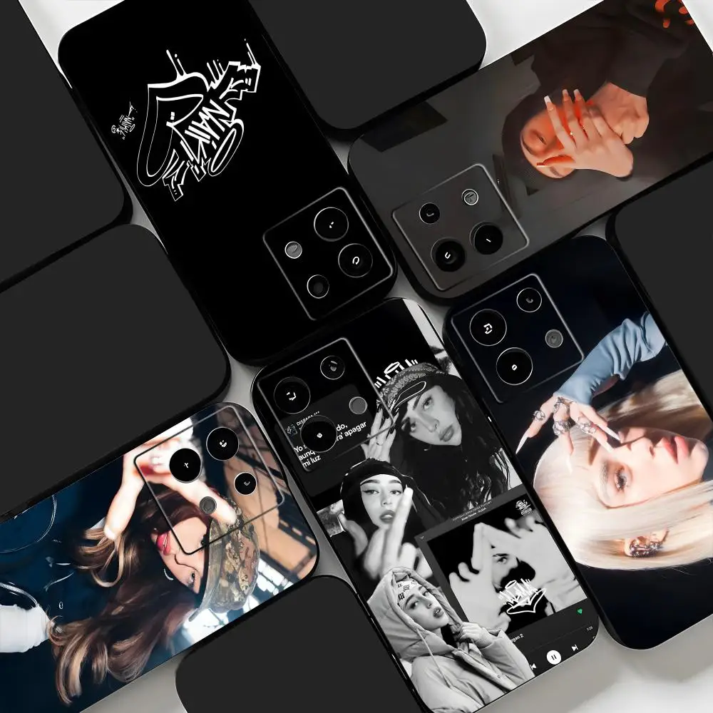Funda de teléfono Singer n-nicki Nicole para Redmi Note 14 13 12 11 Pro Plus S 5G 14C A3, funda de teléfono negra suave