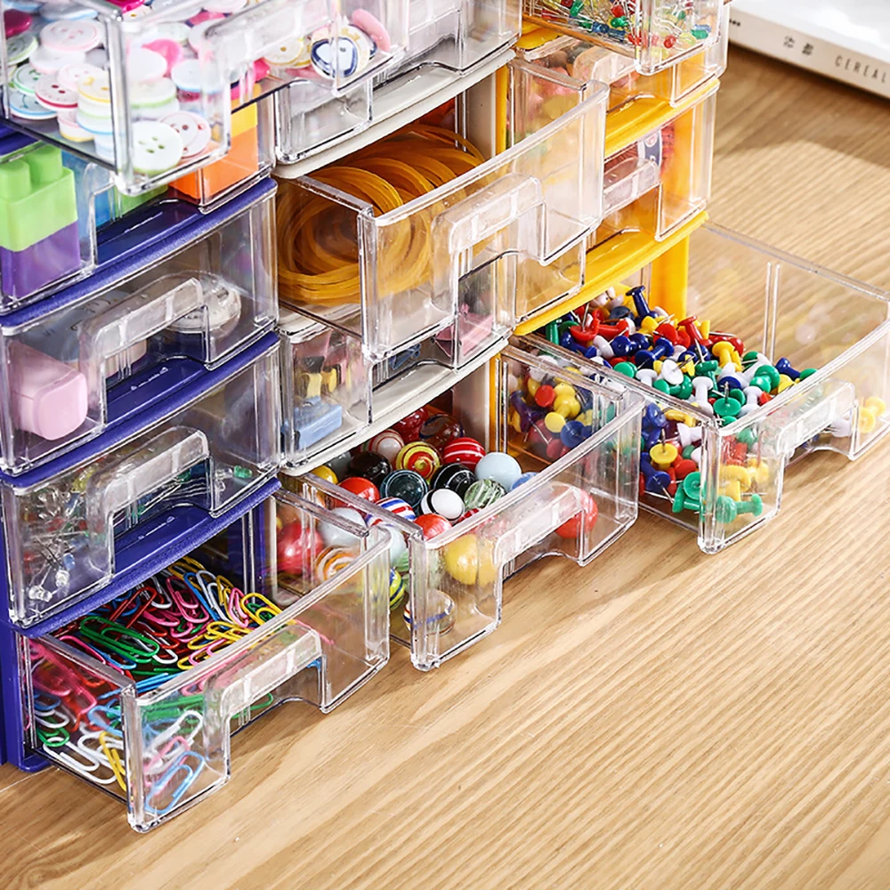 Plastic Organizer Drawer Storage Box Diamond Painting Rhinestones Accessories Container Material Easel Lunch Paint Tray Pens Pen