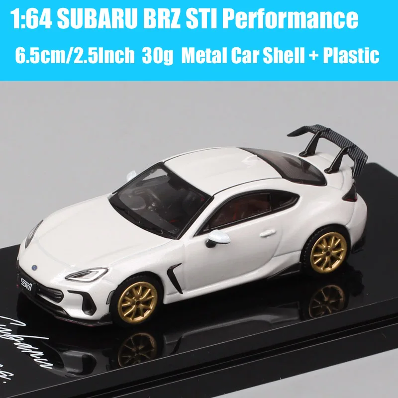 Escala 1/64 Subaru WRX EJ20 edición Final BRZ STl rendimiento modelo de coche deportivo Diecasts y vehículos de juguete Hobby Japón HJ64 motor