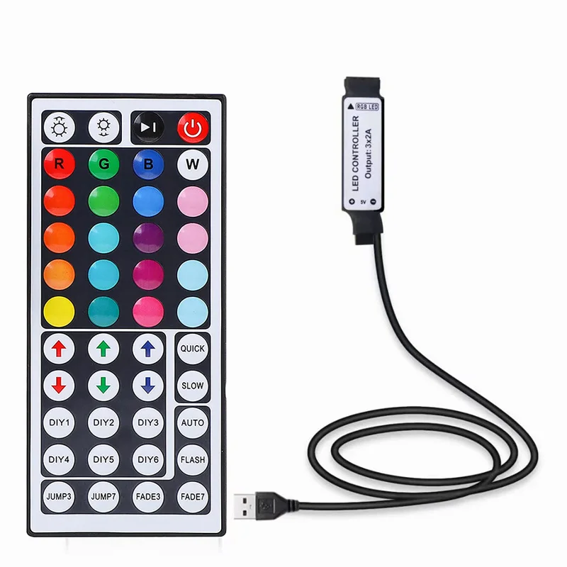5V USB LED Strip Controller mit 44 Tasten ir Wireless Remote USB IR Controller für SMD 5050 2835