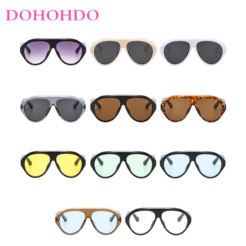 2025 New Fashion Oval Luxury Brand Sunglasses For Women Men Retro Oversized Frame Sun Glasses Trending Shades UV400 Eyeglasses