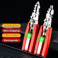 Stripping Pliers with Voltage Tester Versatile Wire Stripping Pliers With Electricity Measurement Cutting Crimping Pliers