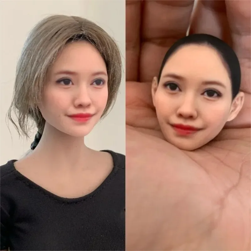 

1/6 1/12 масштаб японская актриса Арина Хашимото голова резьба женщина солдат голова скульптура модель для 12/6 "фигурки тела DIY