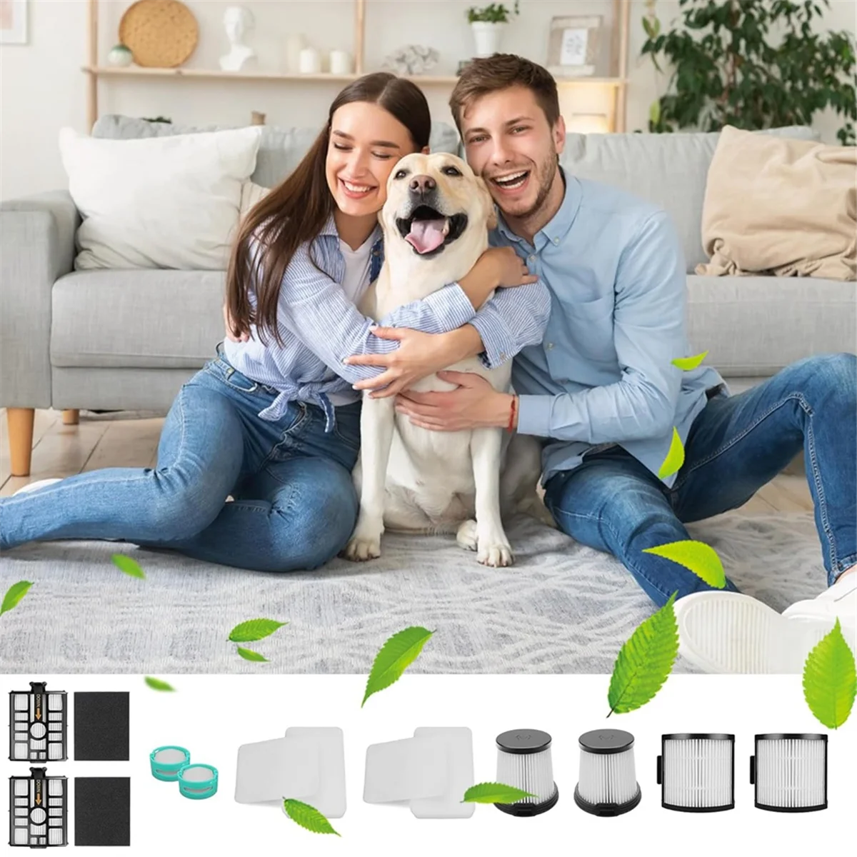 A02V-IW3511 Комплект для замены фильтра для беспроводного пылесоса Shark IW3511 Detect Pro, для комплекта вакуумного фильтра Shark IW3511