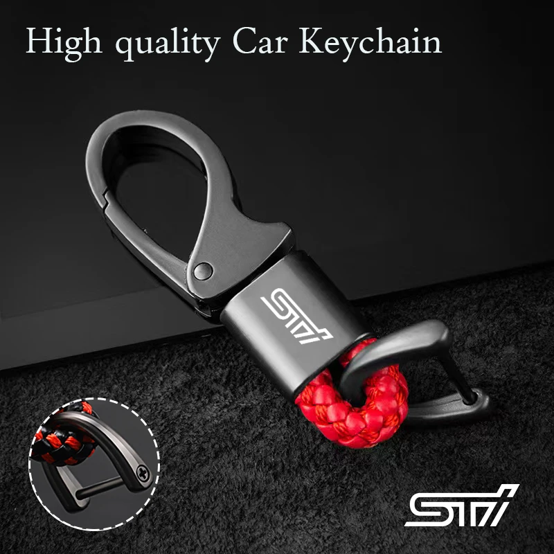 Car Hand Woven Horseshoe Buckle Key Rings Couple For Subaru Impreza Legacy WRX STI BRZ Forester Levorg XV Outback Crosstrek