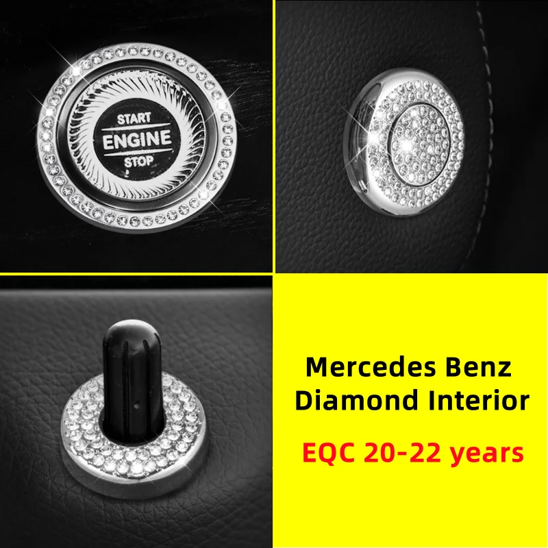 

Для Mercedes Benz 20-22 лет EQC350 EQC400 руль автомобиля ручка воздушной панели украшение с бриллиантами внутренняя наклейка с кристаллами