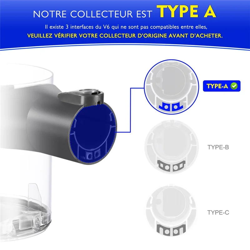 A66T-пылесборник для пылесоса Dyson V6 DC58 DC59 DC62 DC74, запасные части для пылесборника с интерфейсом, номер детали 965660-01