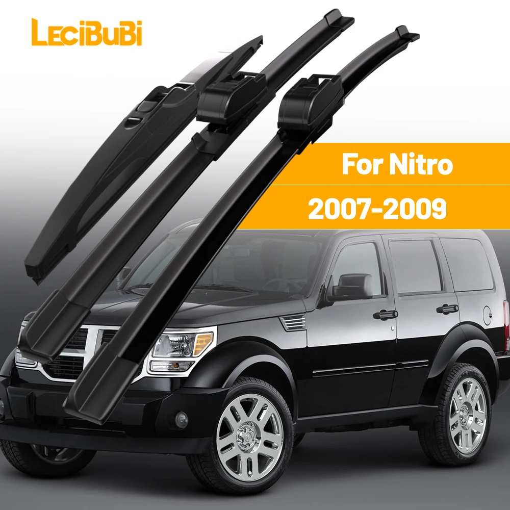 Para Dodge Nitro 2007-2009 1 Juego de limpiaparabrisas delantero y trasero limpiaparabrisas 2008 Accesorios
