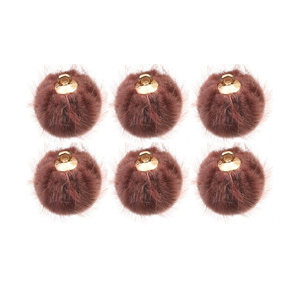 

24 Pcs Pompon Earrings Accessories Ball Pendant for Jewelry DIY Crafts Hanging Charm Lightweight Portable Dangler