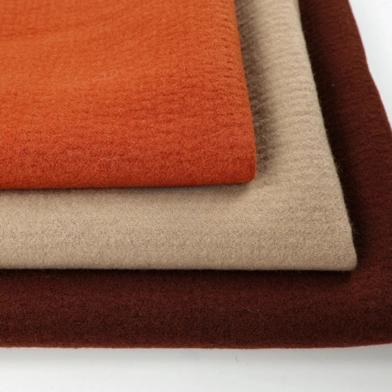 

100% Wool Double Sided Woolen Fabric for Soft Drape Coat Autumn Winter Dress Clothing Cloth Diy Per Meter Sewing Material