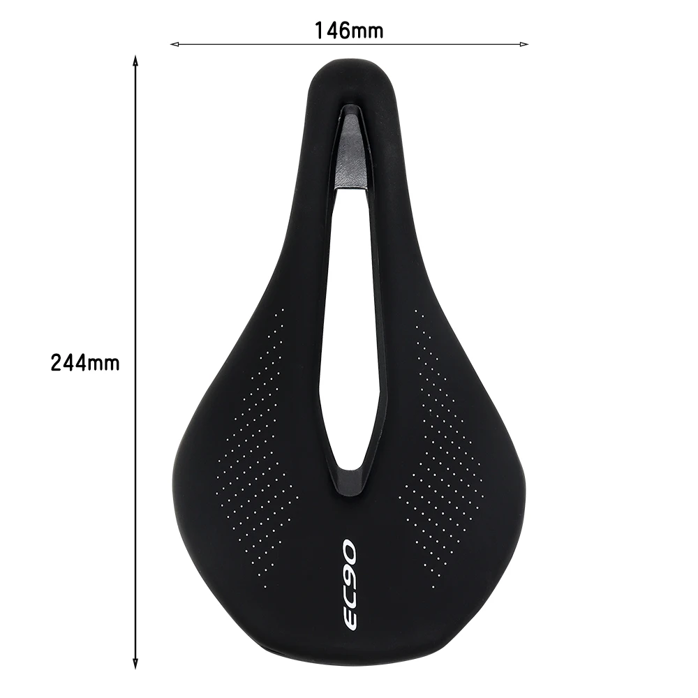 EC90 Bicycle Saddle MTB Road Bike Seat PU Ultralight Breathable Comfortable Cushion Mountain Bike Racing Saddle Parts Components