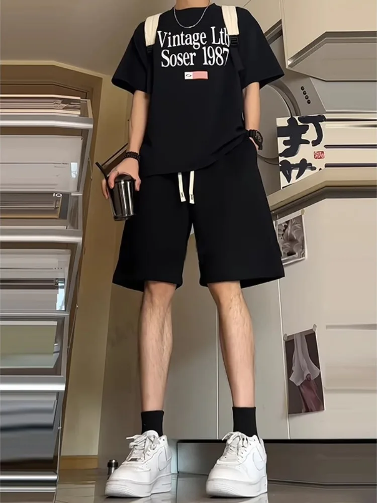 

Мужские летние повседневные спортивные шорты Cleanfit с высокой талией, черные, в американском стиле, из плотной ткани, удлиненные, для баскетбола