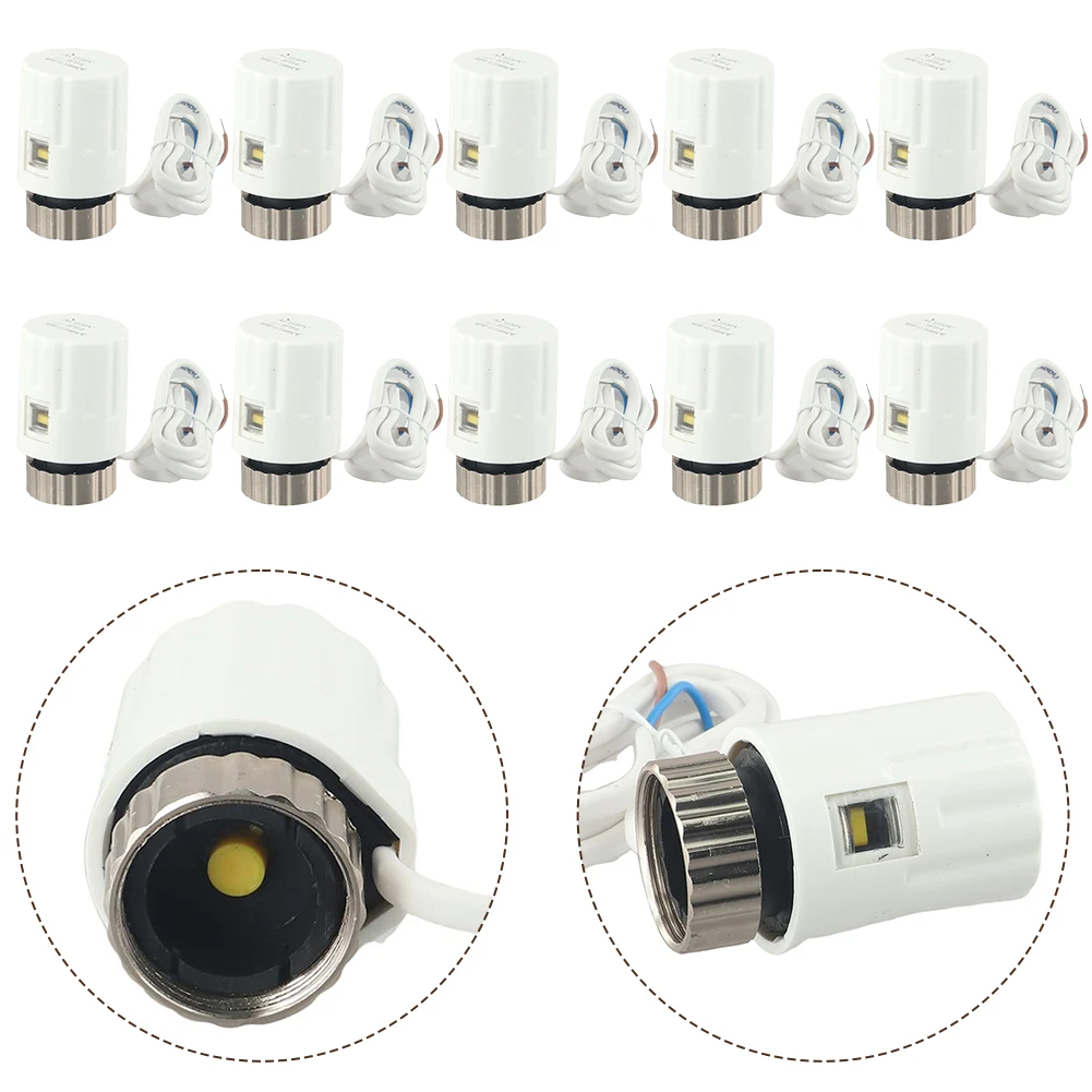 10 pz AC230V Normalmente Aperto Attuatore di Riscaldamento Elettrico Riscaldamento a Pavimento Distributore di Acqua Elettrico Attuatore Termico M30x1.5mm