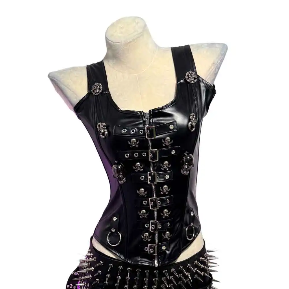 Y2K بلايز ايمو لتقوم بها بنفسك Kawaii الدانتيل يصل 90s Harajuku E-الفتيات يدوية في سن المراهقة الجرونج ملابس للنادي الشرير الصخرة القوطية الدبابات مشد ايكو #6