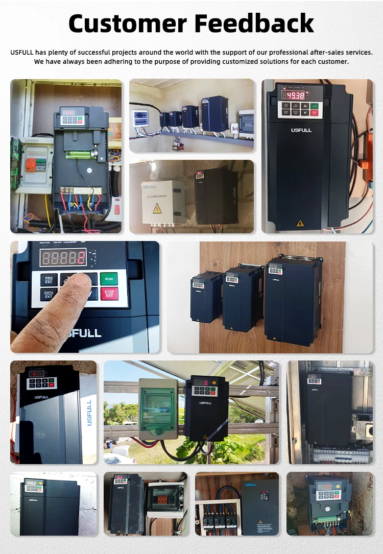 USFULL 30kw Solar  Controller  50hz to 60hz off Grid Solar Pump Inverter Solar Vfd Dc Converter