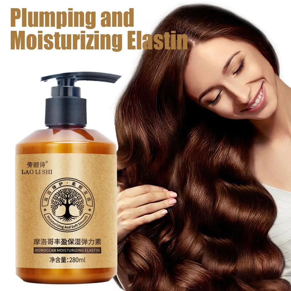 280ml Hair Volumizing Cream Hair Conditioner Volume Hair Cream Styling Nourishing Elastin Curl Defining Curly Care Hair Lif A7p7