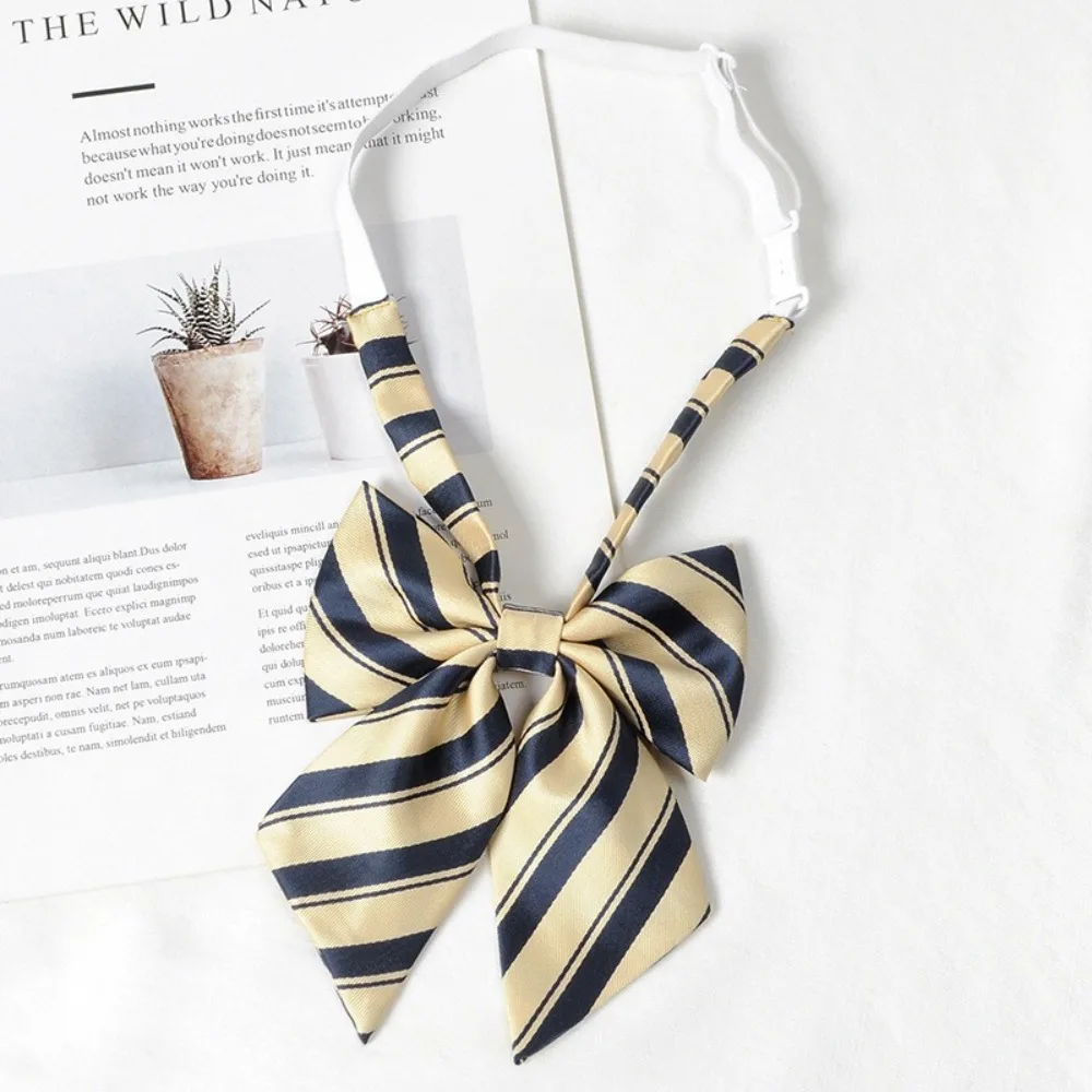 패션 일본식 JK 스타일 나비 넥타이 수제 줄무늬 넥타이 조절 가능한 다채로운 나비 넥타이 목 장식