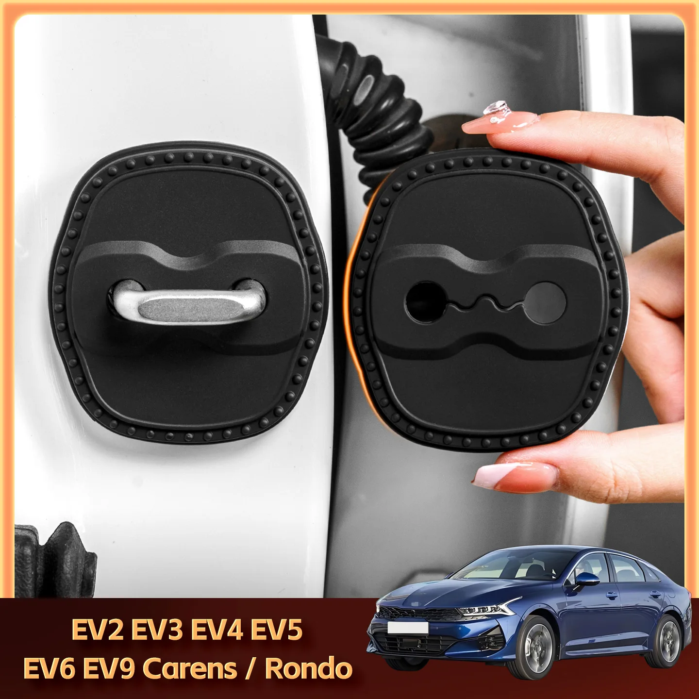 2/4Pcs Silicone Car…