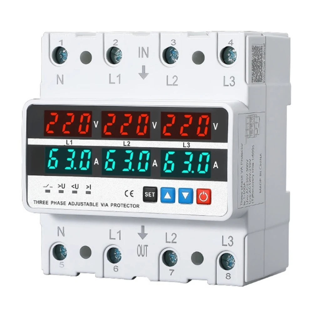 For Home Electrical Voltage Protector with Intelligent Current Limiting and Automatic Disconnection for Overload Protection