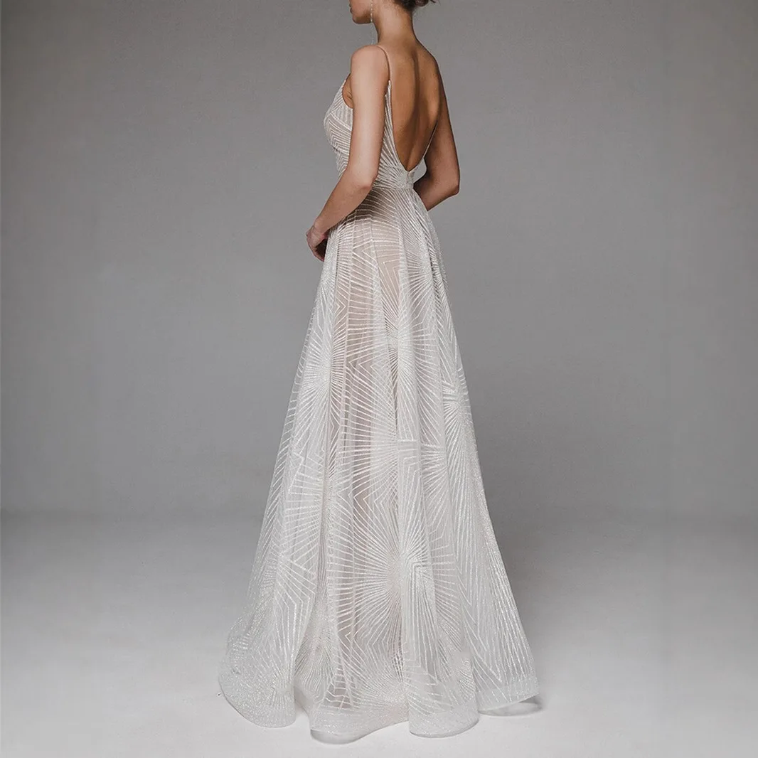 섹시한 Camis 드레스 여성 스파게티 스트랩 서스펜더 수 놓은 민소매 드레스 높은 허리 슬림 맞는 빅 스윙 맥시 파티 드레스