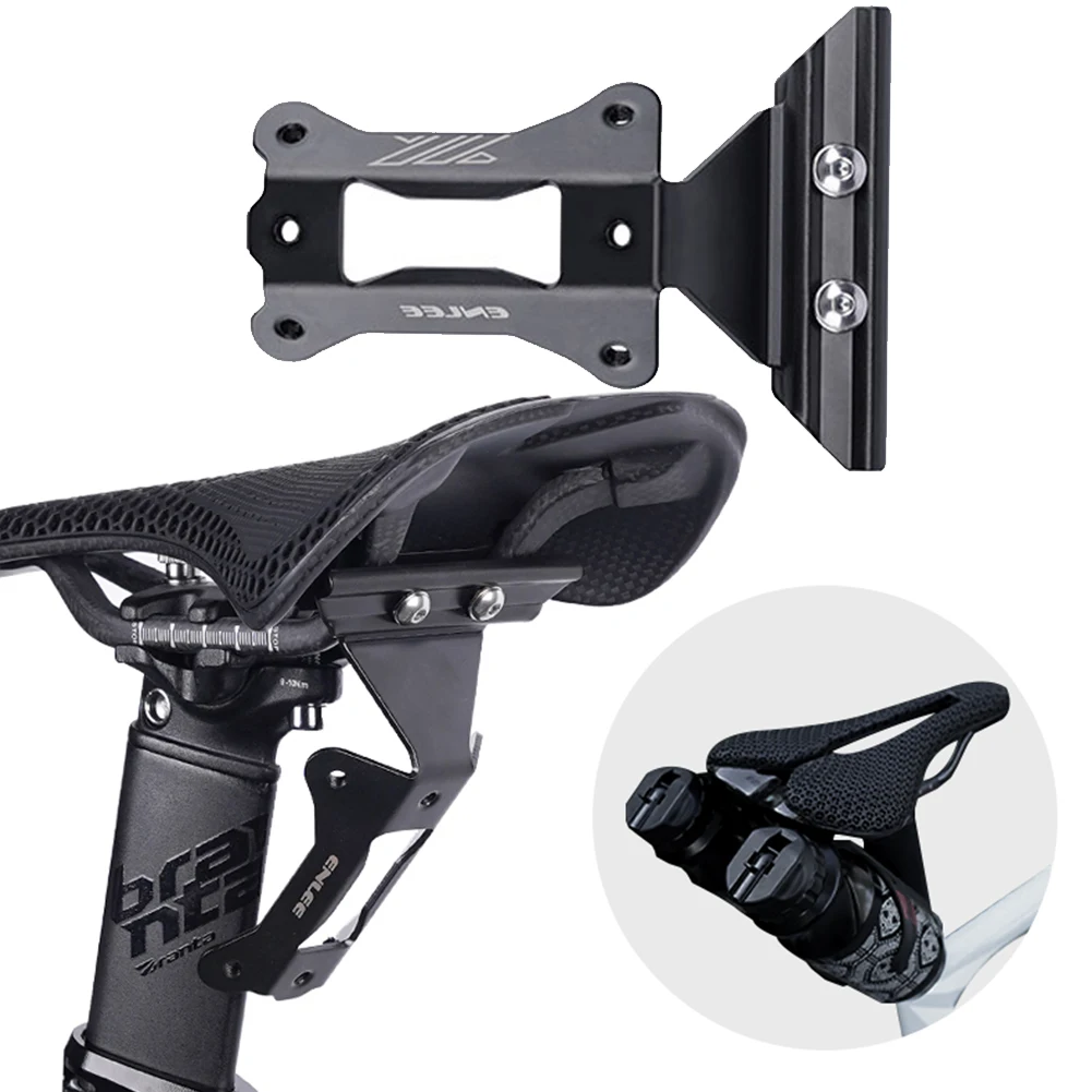 

Bicycle Saddle Bottle Cage Extension Holder Aluminum Alloy Lightweight Bike Saddle Cup Cage Adapter for Outdoor Cycling