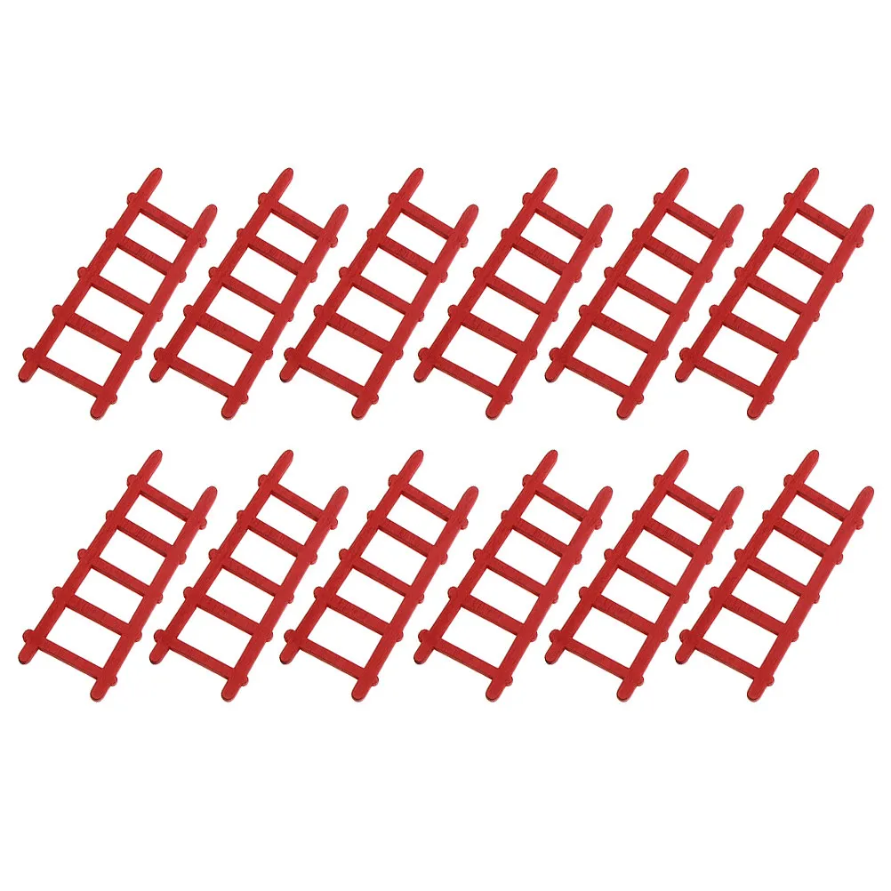 

12 шт. миниатюрных деревянных лестниц в винтажном стиле, декоративная мебель, маленькие лестницы для домиков, миниатюрные аксессуары для сада