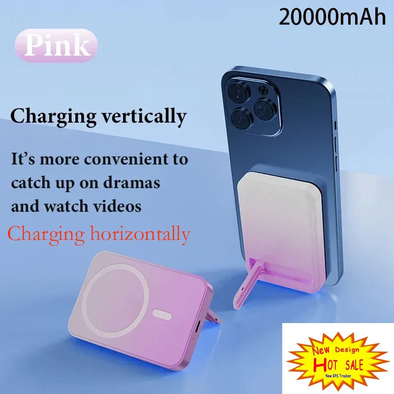 

20000mAh Portable Mobile Wireless Charger Macsafe Auxiliary Backup External Magnetic Battery Pack for IPhone 14 13 12 Pro Max