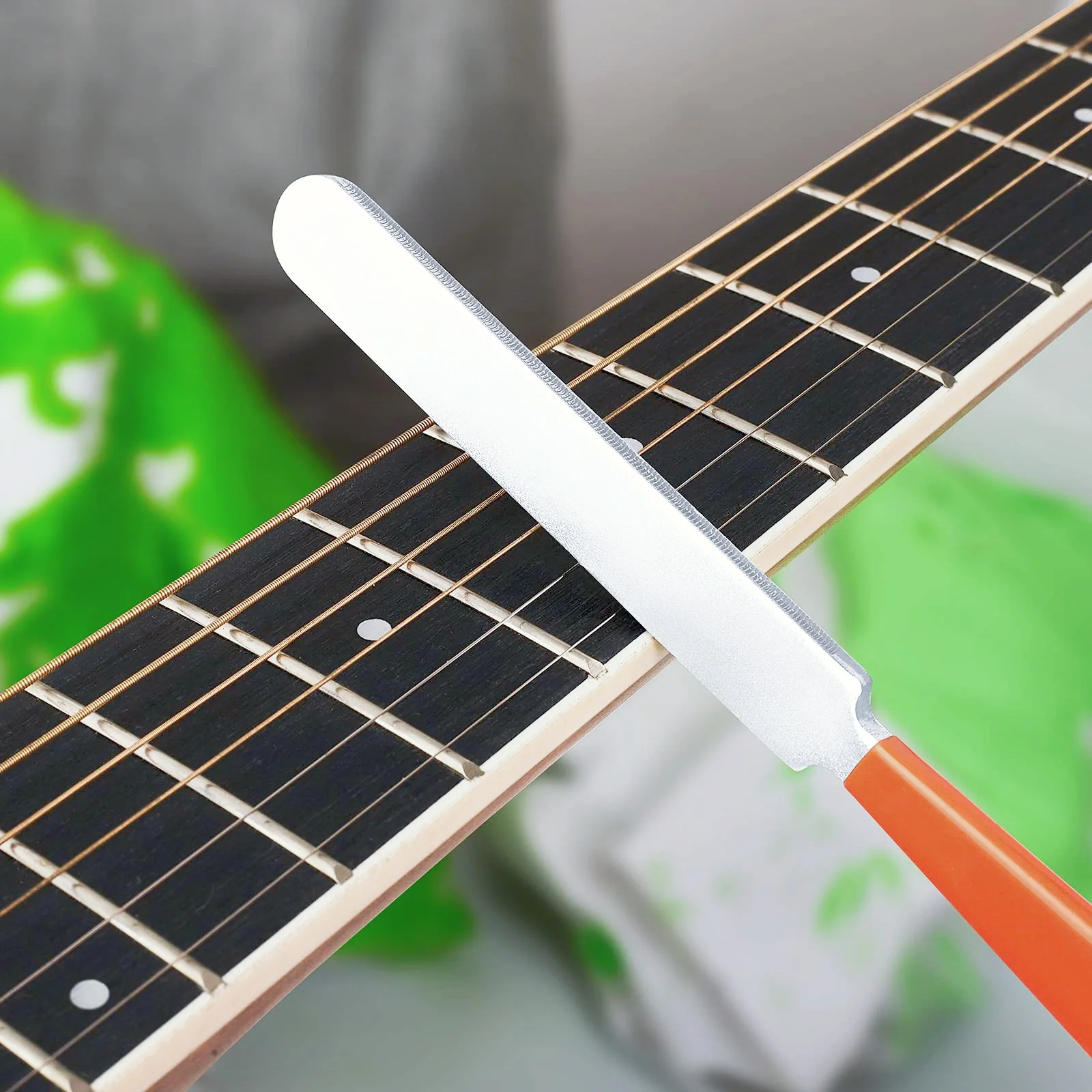 Miwayer Fret Crowning File, herramienta de vestir de trastes de guitarra, lima Luthier de acero inoxidable para guitarras eléctricas/acústicas, mandolina de bajo