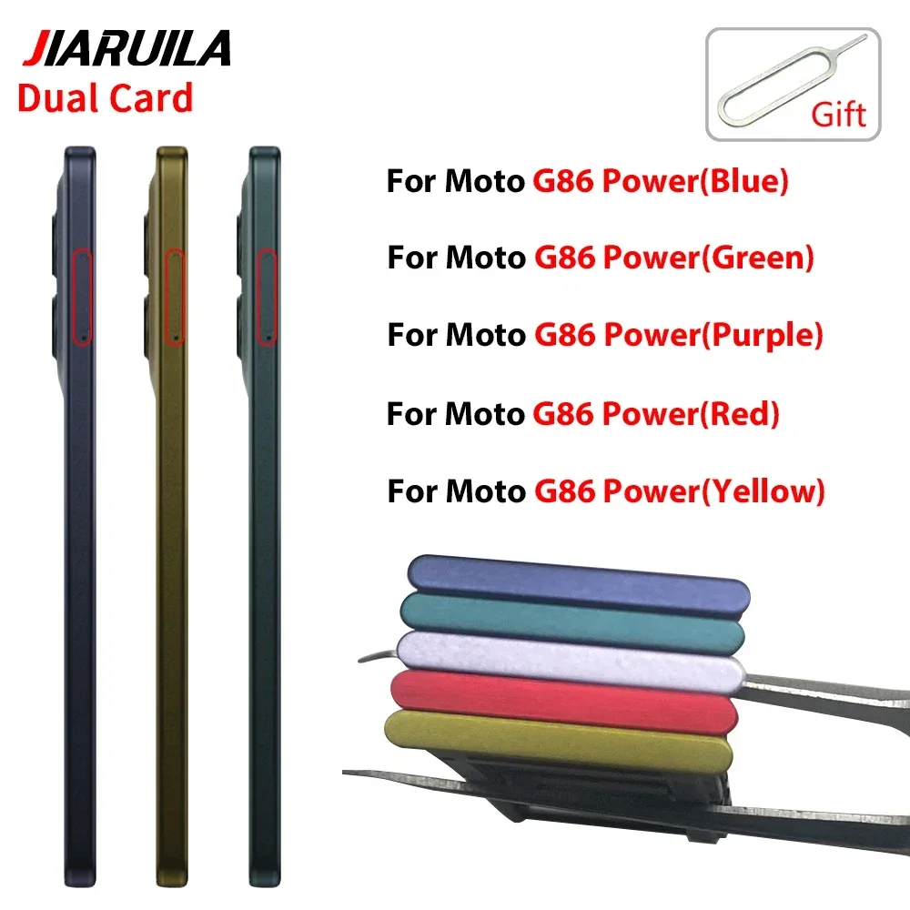 For Moto G86 Power G86 Dual SIM Card Tray Phone Replacement Part