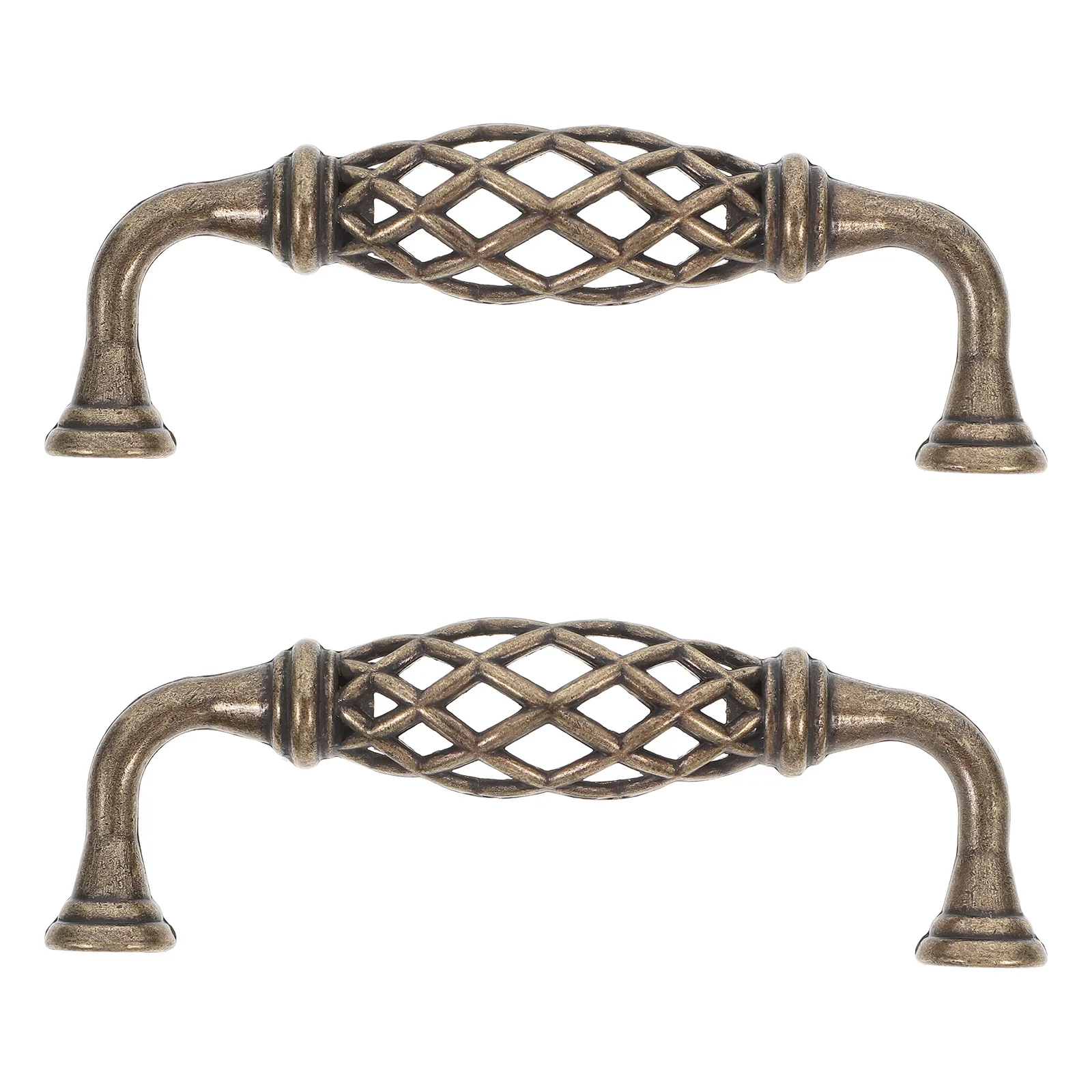 2 قطعة مقابض مضمد خمر الأوروبية سبائك الزنك مقابض للخزانة لخزانة ملابس بأدراج خزانة الأثاث الزخرفية تسحب #4