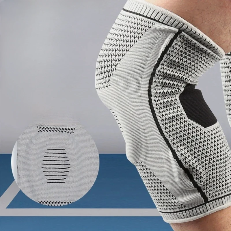 Rodillera de compresión doble, soporte para el dolor de rodilla, deportes, correr, gimnasio, alivio del dolor articular, recuperación de lesiones por desgarro de menisco