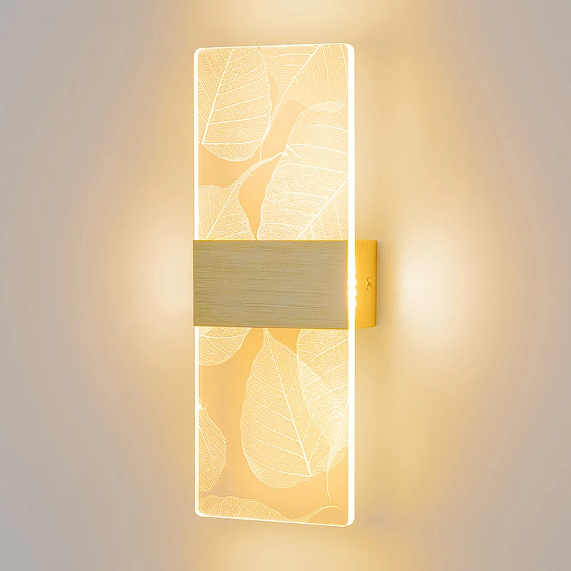 Acrylic Indoor Wall Lamp 6W LED Wall Light Bedroom Living Room Balcony Aisle Bedside Lights Modern Nordic Sconce Lamps AC85-265V