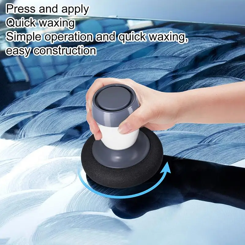 

Auto Polishing Products Car Coating Waxing Tool Ergonomic Handle Sponge Brush Unique Lotion Formula For Scratch Repair Helper