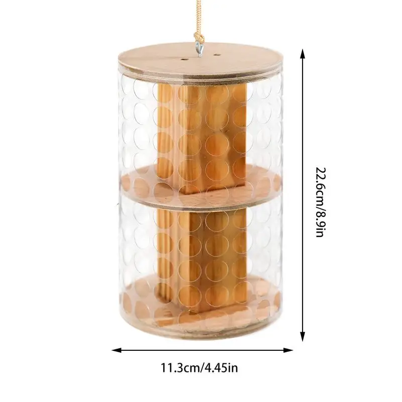 スズメバチトラップ木製スズメバチ蜂スズメバチ抑止安全な庭の装飾大工屋外庭芝生パティオ用サスペンションキャッチャー