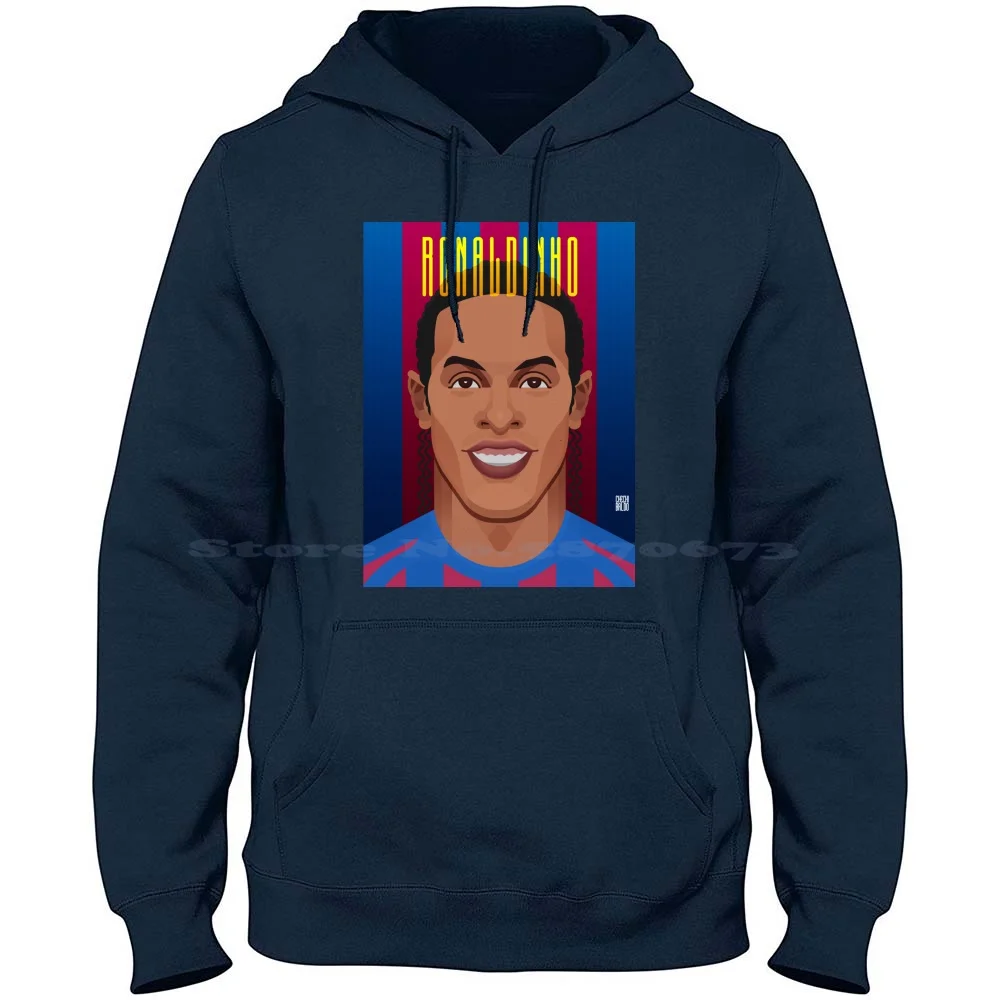 Ronaldinho | Dino 100% Cotton Hoodie T Shirt Ronaldinho Fc The League Premier League Football