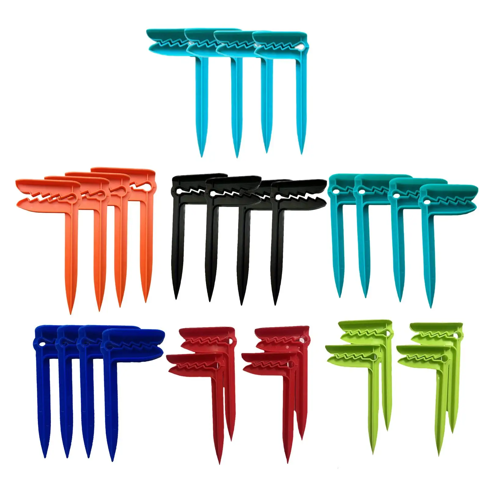 Outdoor Towel Clips Windproof Beach Stake Blanket Anchor Plastic Mat Fastening Pegs for Vacation Camping